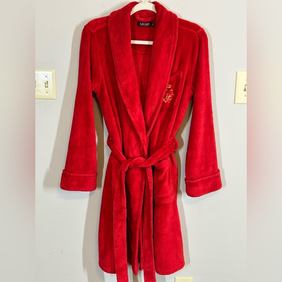 Lauren Ralph Lauren Other - Lauren Ralph Lauren Fuzzy Red Robe
